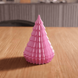 Minimalist Stylized Christmas Tree Set V1 3d model