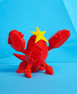 Crawdaunt Low Poly Pokemon 3d model