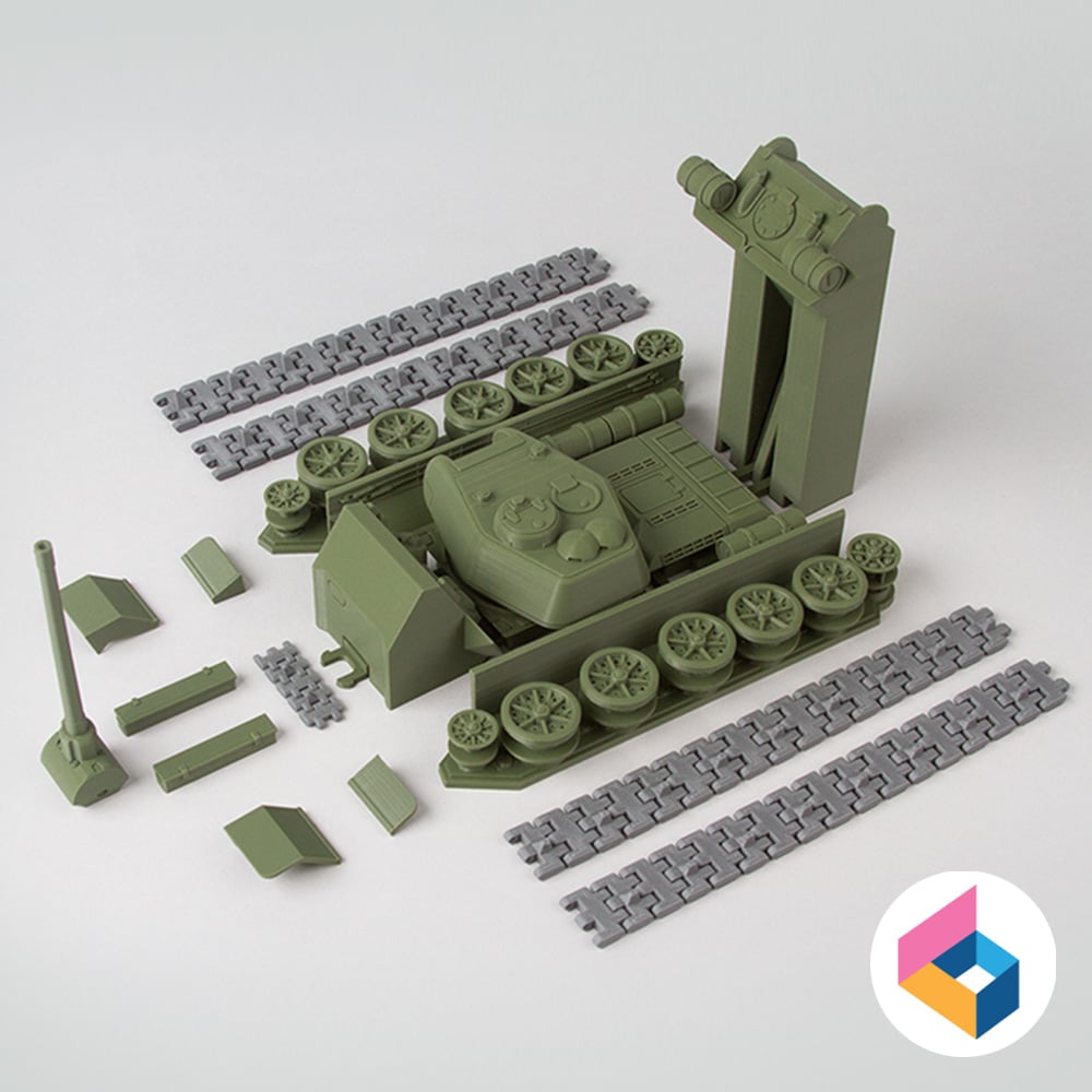 Foldable tank T34-85 3d model