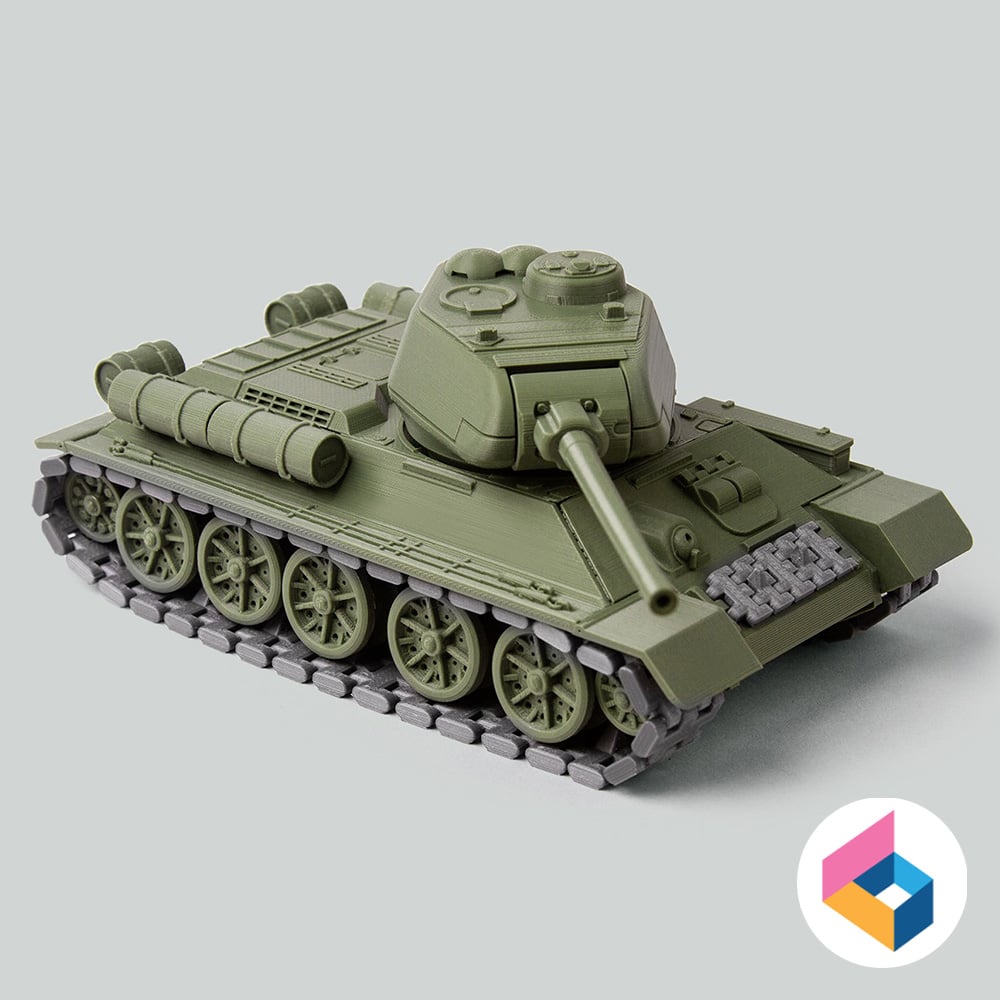 Foldable tank T34-85 3d model