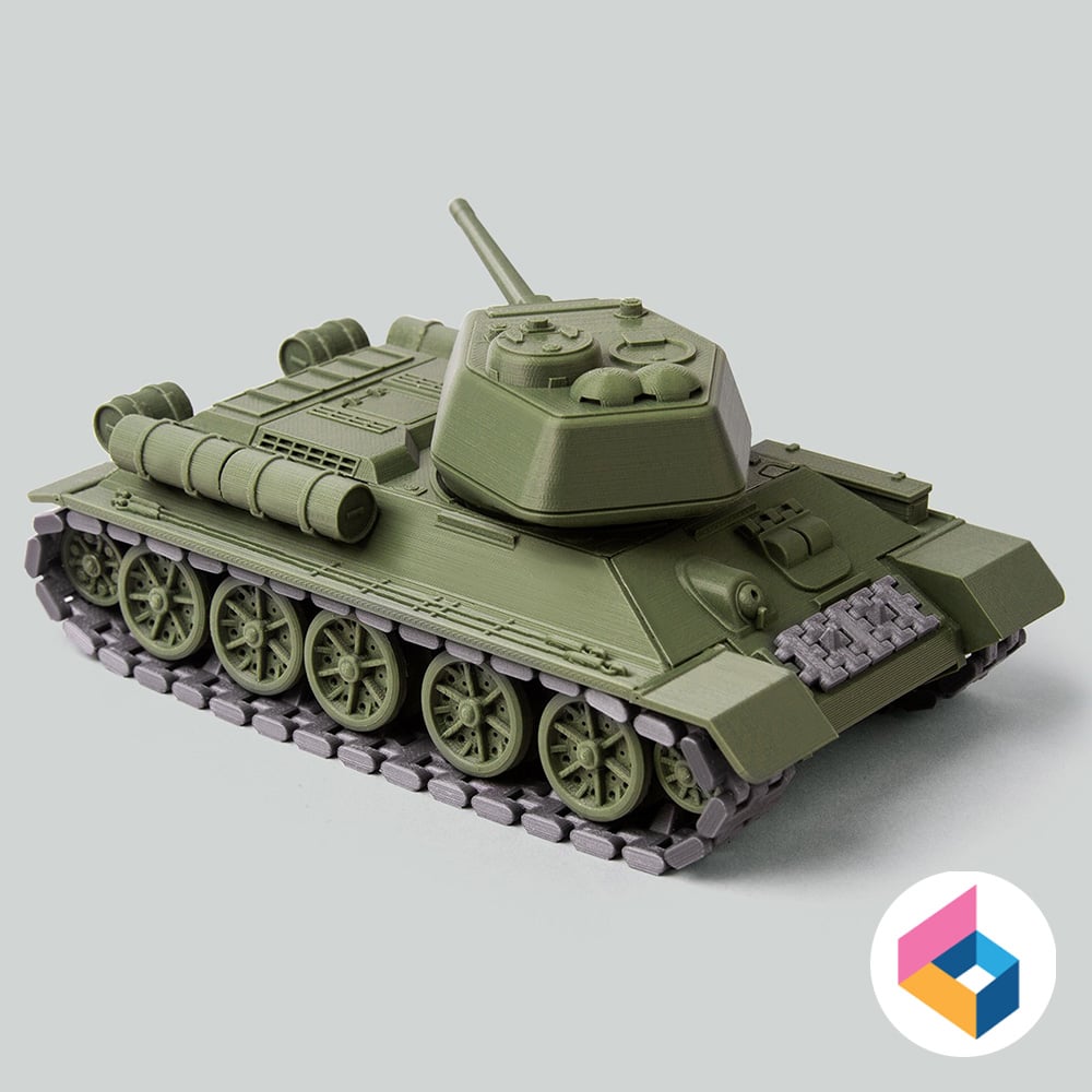 Foldable tank T34-85 3d model