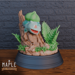 Bulbasaur Diorama - Pokemon - Display 3d model