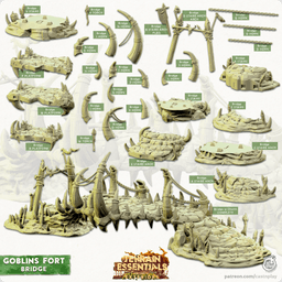 Goblins Fort (Pre-Supported) 3d model