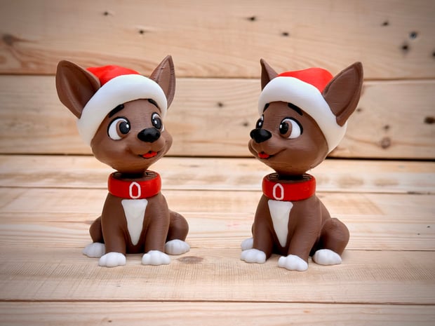 Festive Pup 3d model