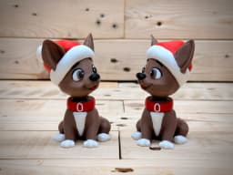 Festive Pup 3d model