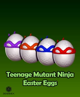 Teenage Mutant Ninja Easter Eggs 3d model