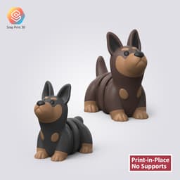 Flexi Doberman 3d model