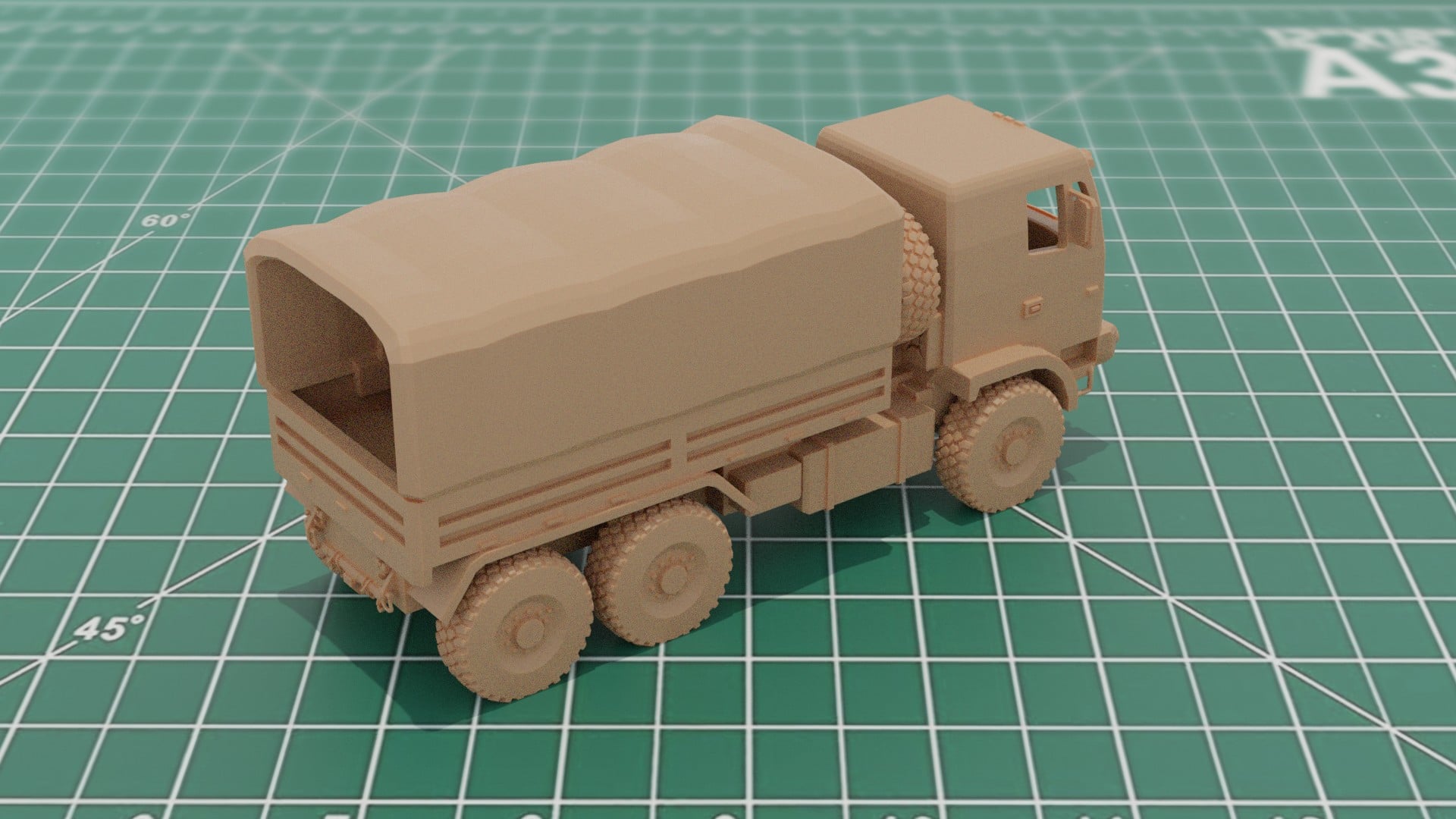 M1083 FMTV Army Truck 3D Print Model 3d model