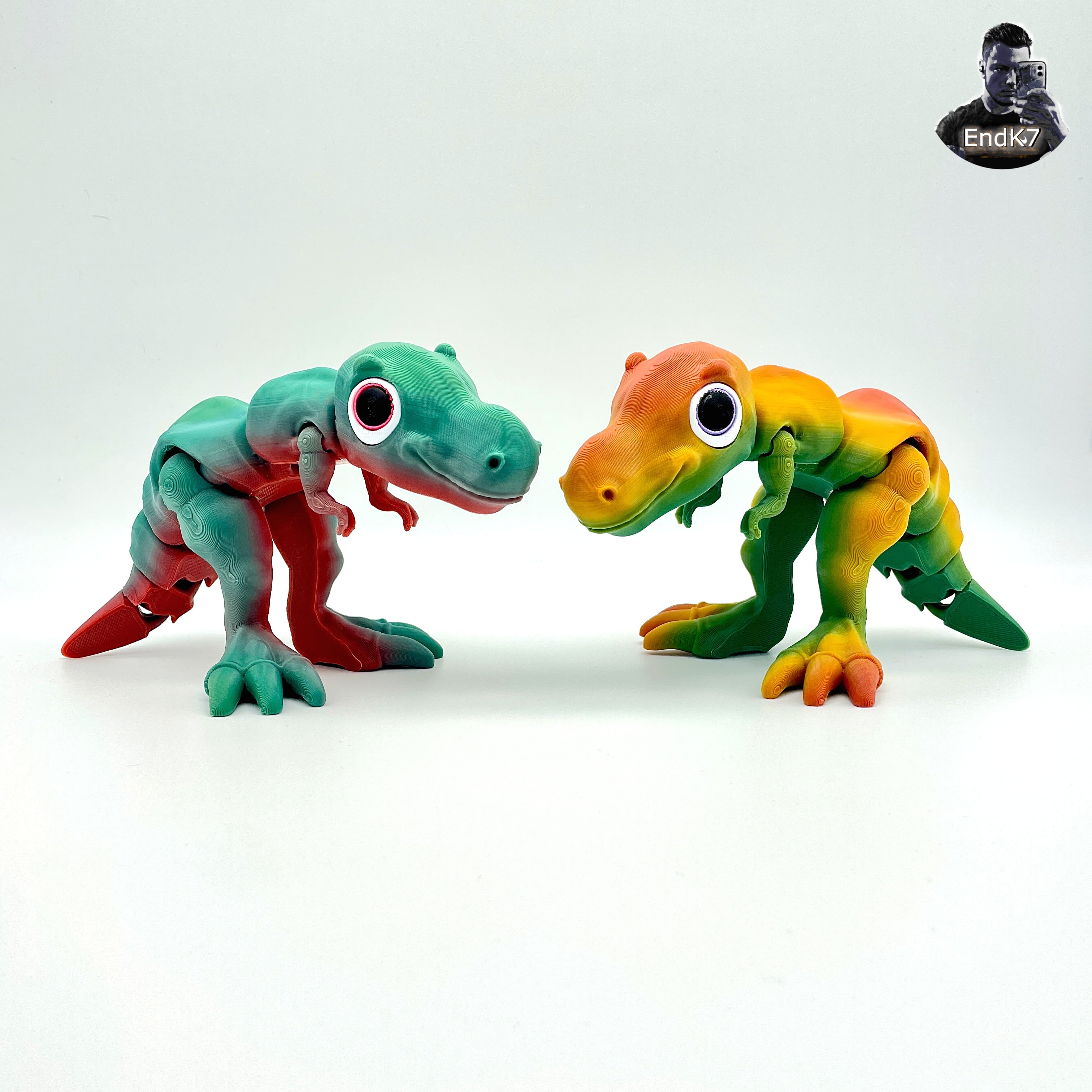 Cute T-Rex V2 - separated Eyes 3d model