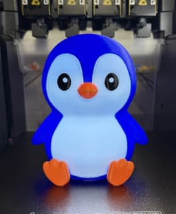 Cute Chibi Penguin Glow Lamp 3d model