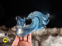 Twin Wolves Mask - Ghost of Yotei 3d model