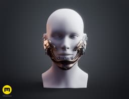 Twin Wolves Mask - Ghost of Yotei 3d model