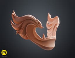 Twin Wolves Mask - Ghost of Yotei 3d model
