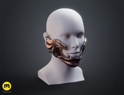 Twin Wolves Mask - Ghost of Yotei 3d model