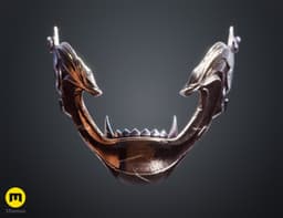 Twin Wolves Mask - Ghost of Yotei 3d model