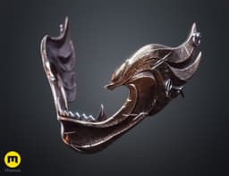 Twin Wolves Mask - Ghost of Yotei 3d model