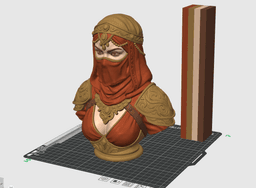Desert Warrior Bust 3MF | Fantasy Multi-Color | Veil Detail 3d model