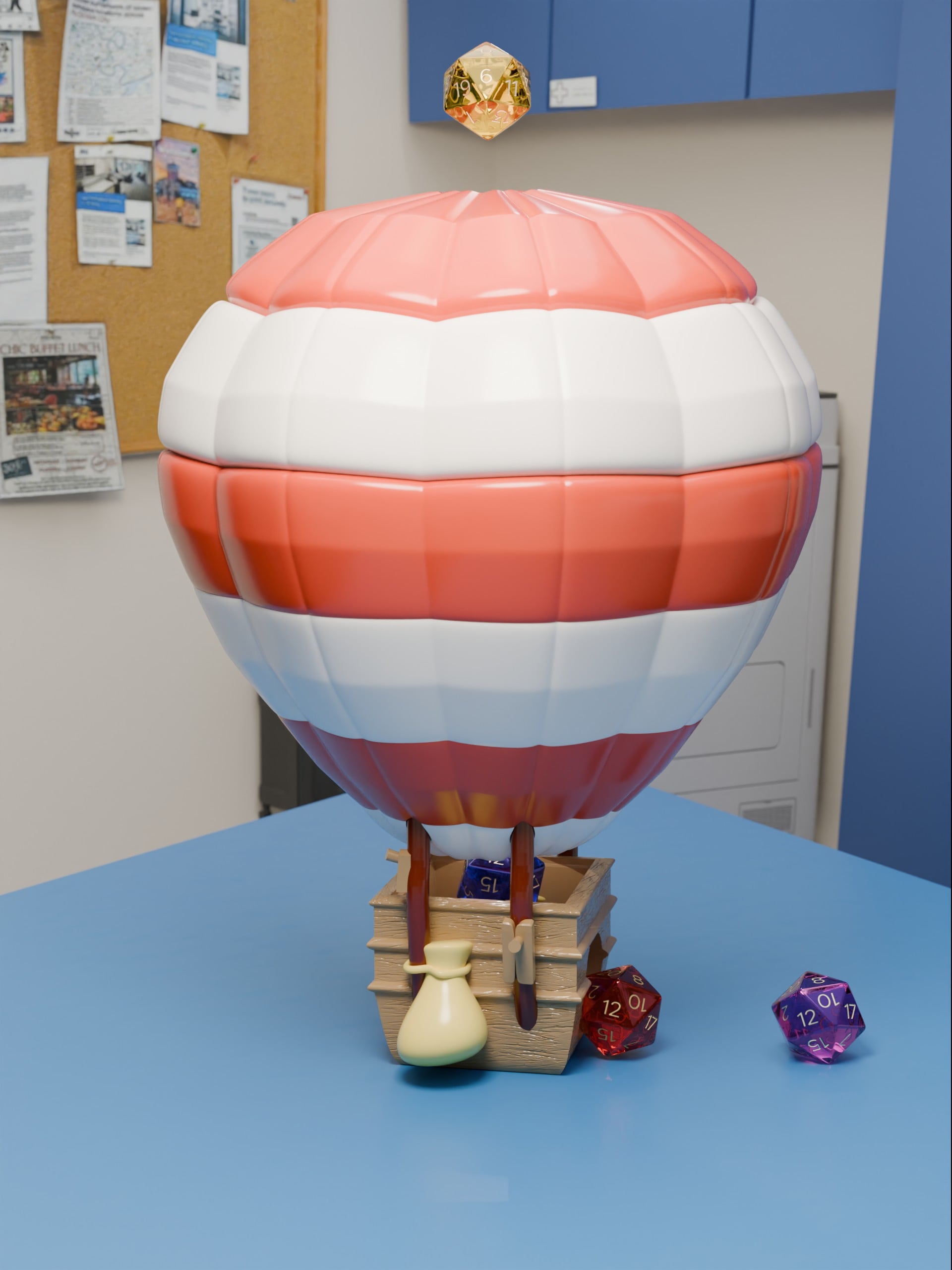 Balloon Dice Tower 3d model