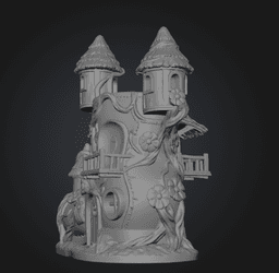 Enchanted Boot House STL File for 3D Printing 3d model