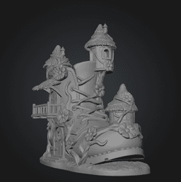 Enchanted Boot House STL File for 3D Printing 3d model