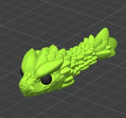 Mini Snake Keychain 003 3d model