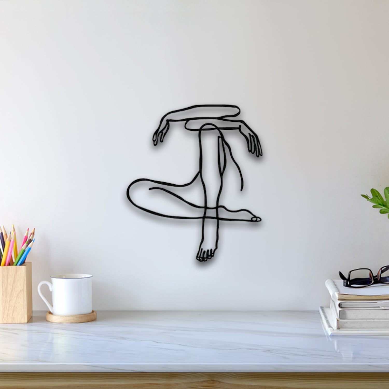 Reading Book Wall Art 3d model