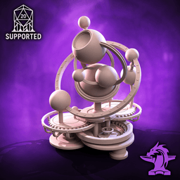 Orrery Star Map | Tabletop Steampunk Style Mechanical Terrain 3d model