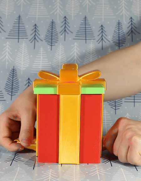 Pop-Up Santa Box 3d model