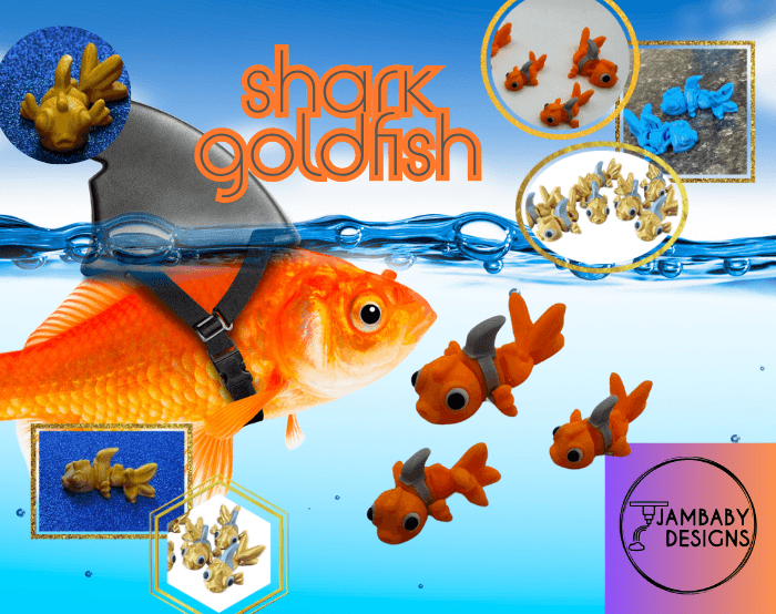 Shark Goldfish Flexi 3d model