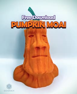 Pumpkin Moai 3d model