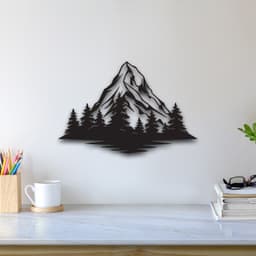 Mountain Wall Art 3d model