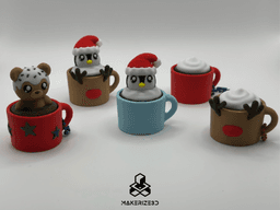 Christmas Mug Buddies 3d model