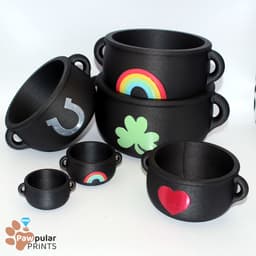 Festive Pots 3d model