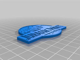 Jurassic Print Keychains 3d model