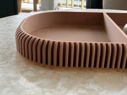 Ribbed tray 3d model