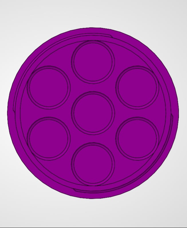 Warlock Dice Container And Tray Threaded 3d model