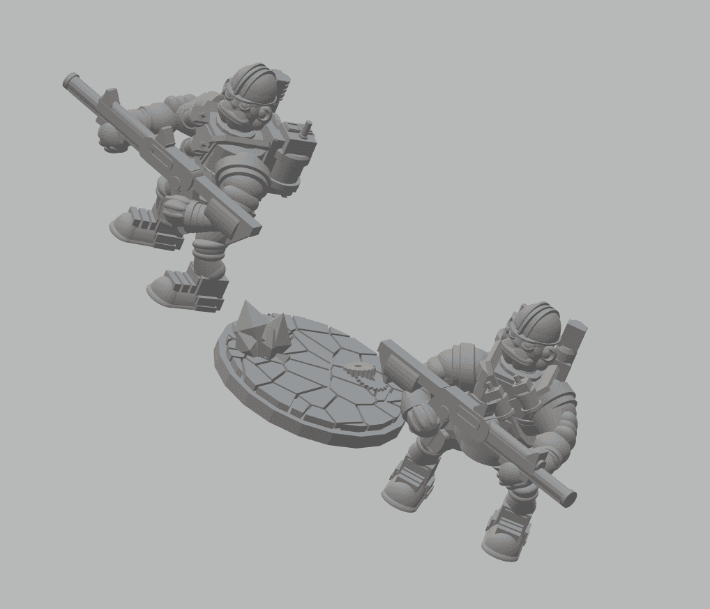 FHW: Dairr Demo Trooper with Popper 3d model