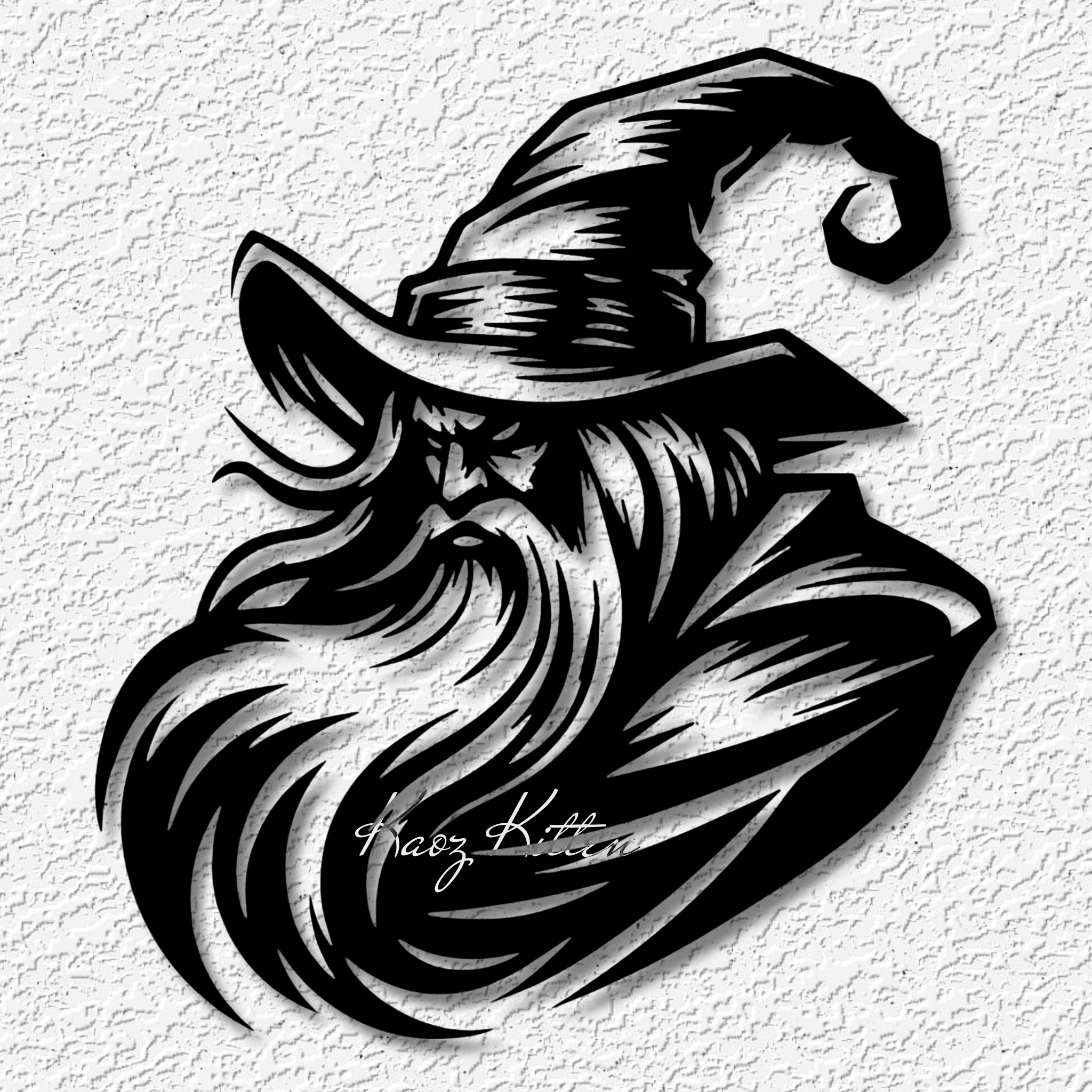 fantasy wizard wall art warlock home decor 3d model