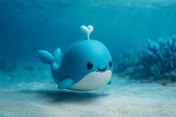 Whale small buddy 3d model