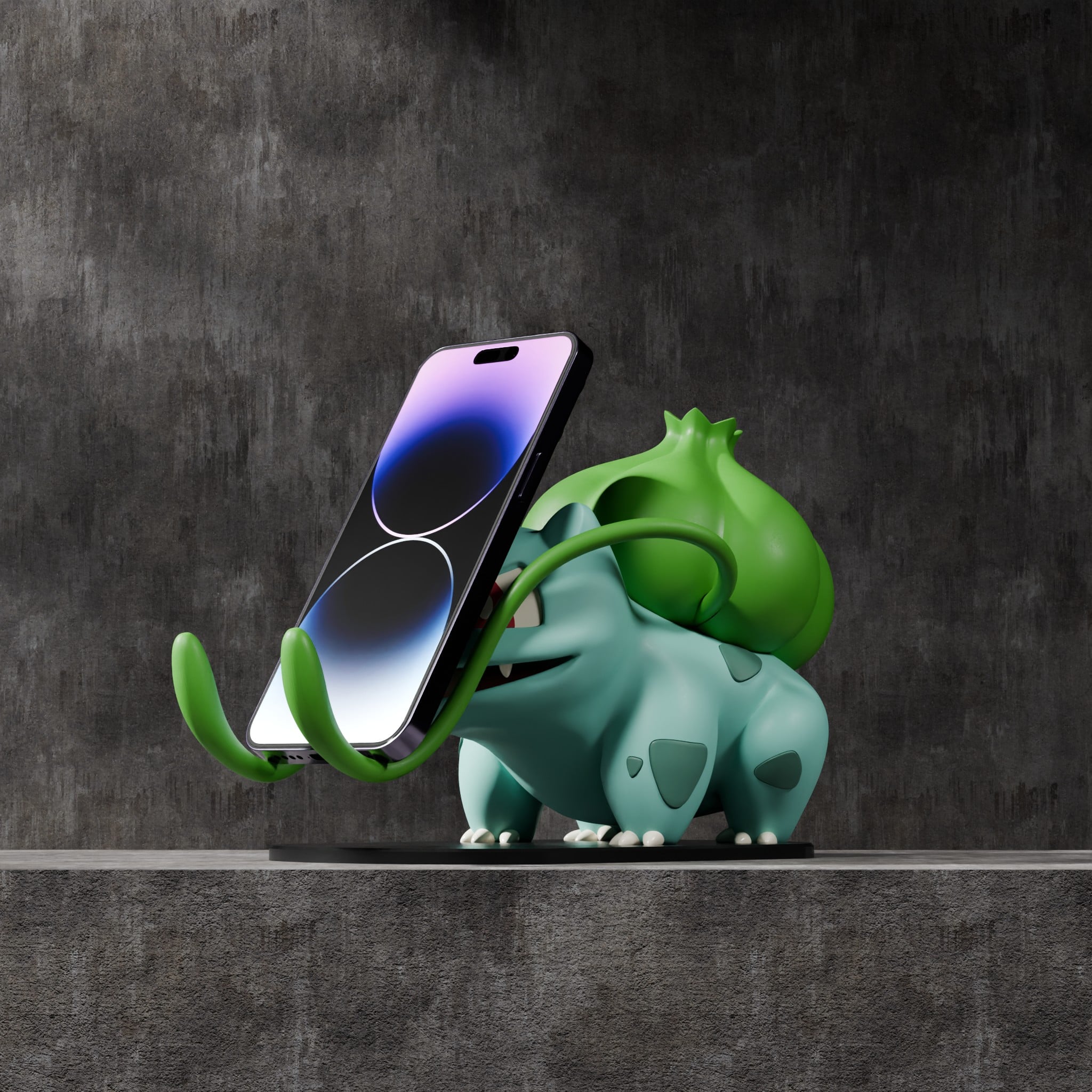 Bulbasaur Phone Stand 3d model