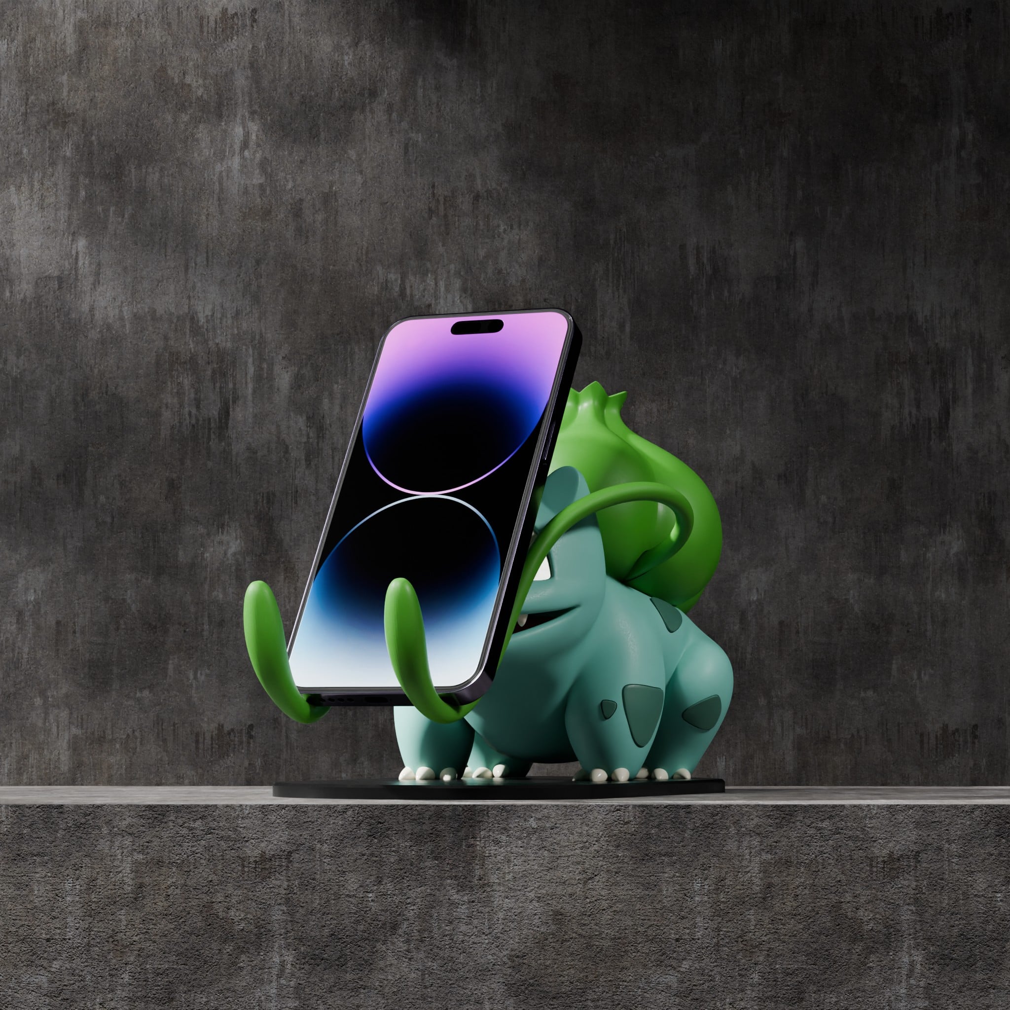 Bulbasaur Phone Stand 3d model