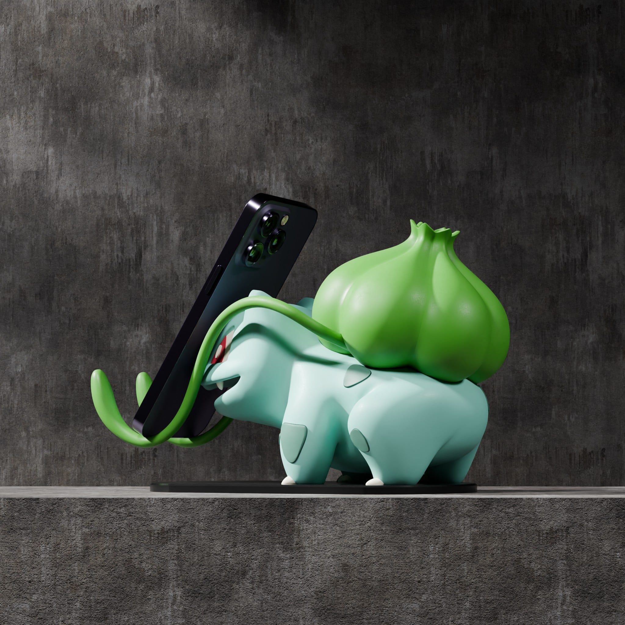 Bulbasaur Phone Stand 3d model