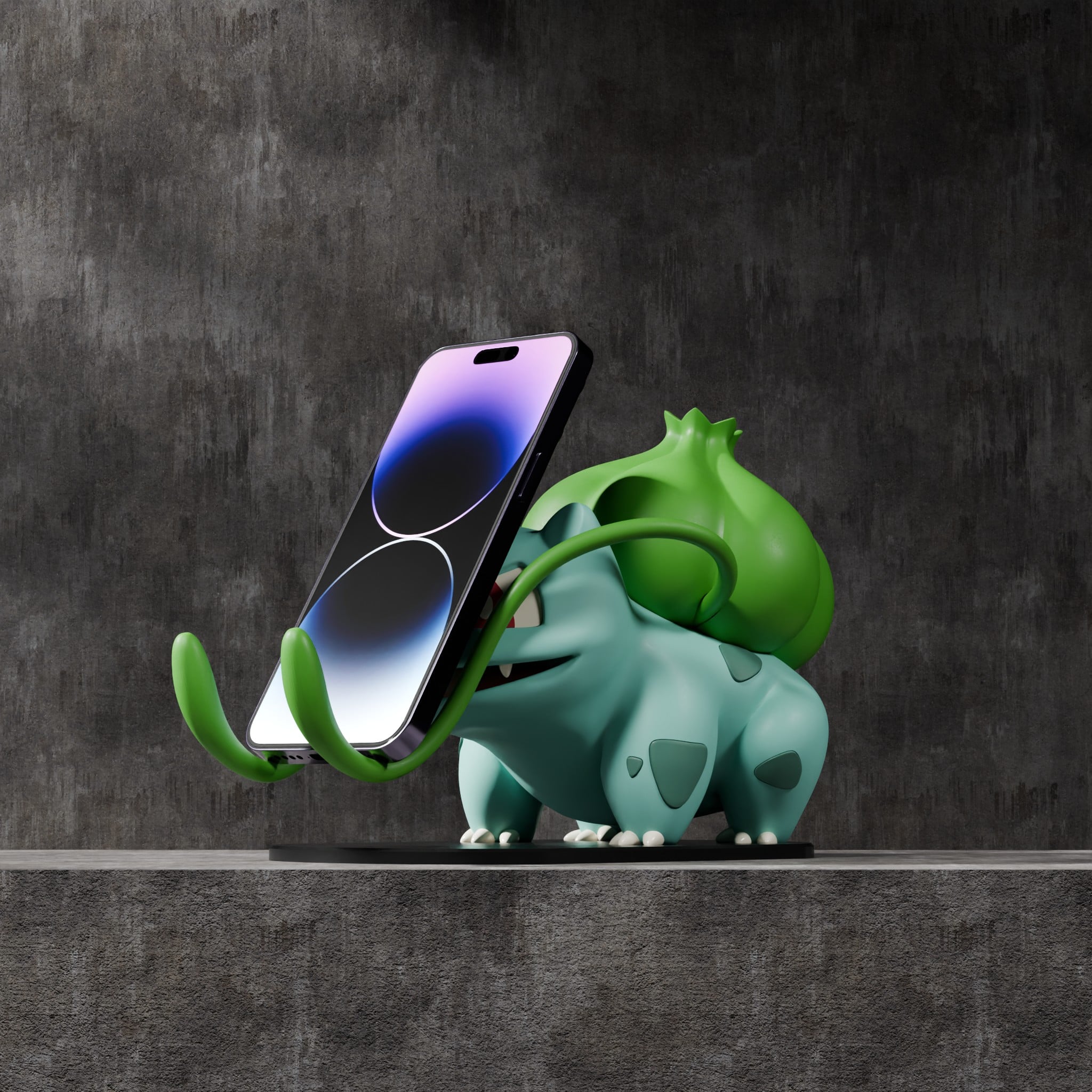 Bulbasaur Phone Stand 3d model