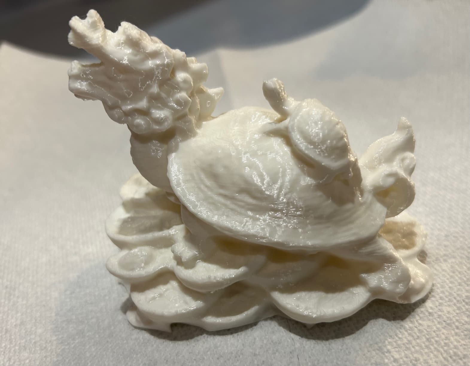 Dragon Turtles on Chinese Coin Stack Figurine 3d model