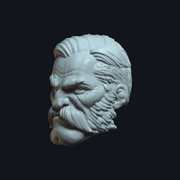 Dex v12 Action Figure Head 3d model