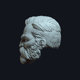 Dex v12 Action Figure Head 3d model