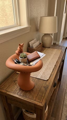 Modern Pedestal Catchall Bowl Organizer Decor 3d model