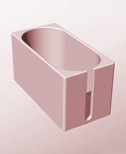 CX68-80-SS Stacking slotted module bin for modern home decor 3d model