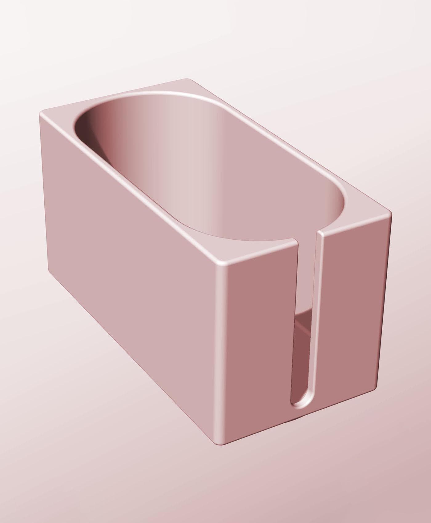 CX68-80-SS Stacking slotted module bin for modern home decor 3d model