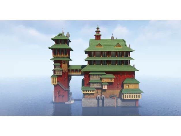 Minecraft Bath House 3d model